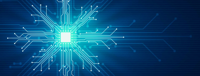 Microchip that looks like snowflake