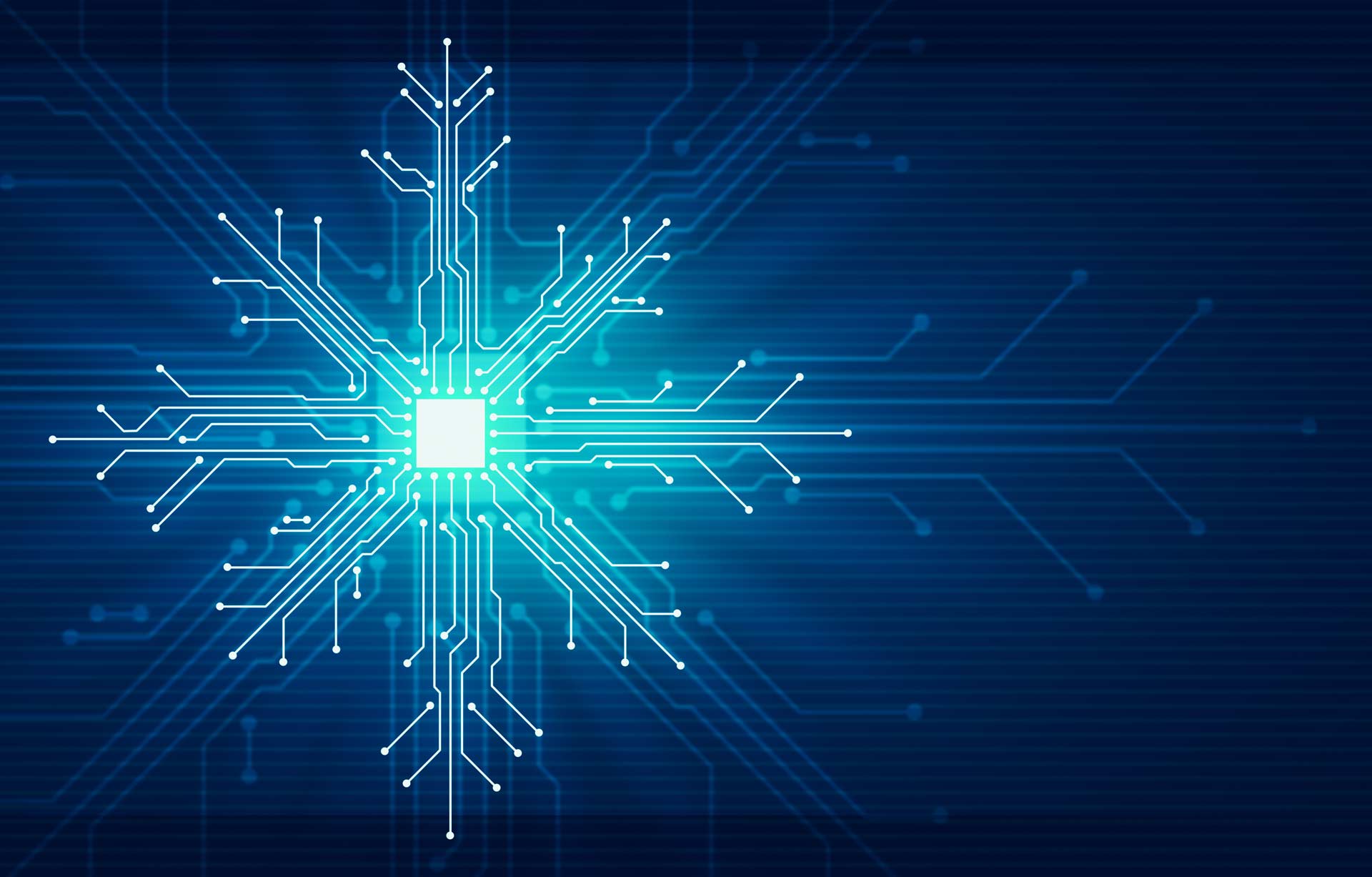 Microchip that looks like snowflake